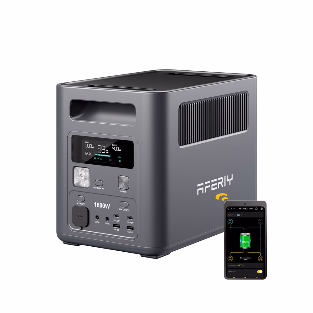 AFERIY Nomad1800 P180: tragbare Powerstation mit 1800 W und 1024 Wh